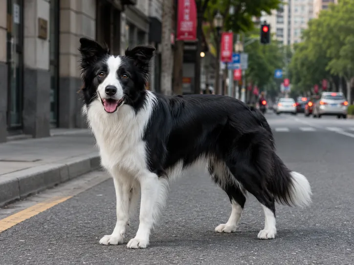 Original pet photo with outdoor background